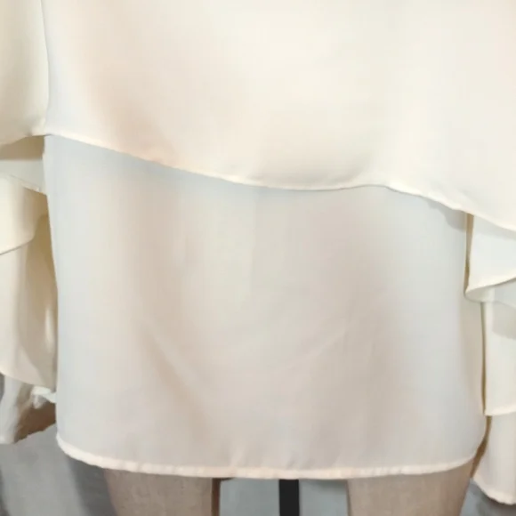 Chico's Blouse, Women, Ivory, Sleeves Butterfly Sleeves,Layers, 1 Chico/ M. USA - Picture 8 of 10